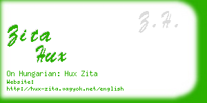 zita hux business card